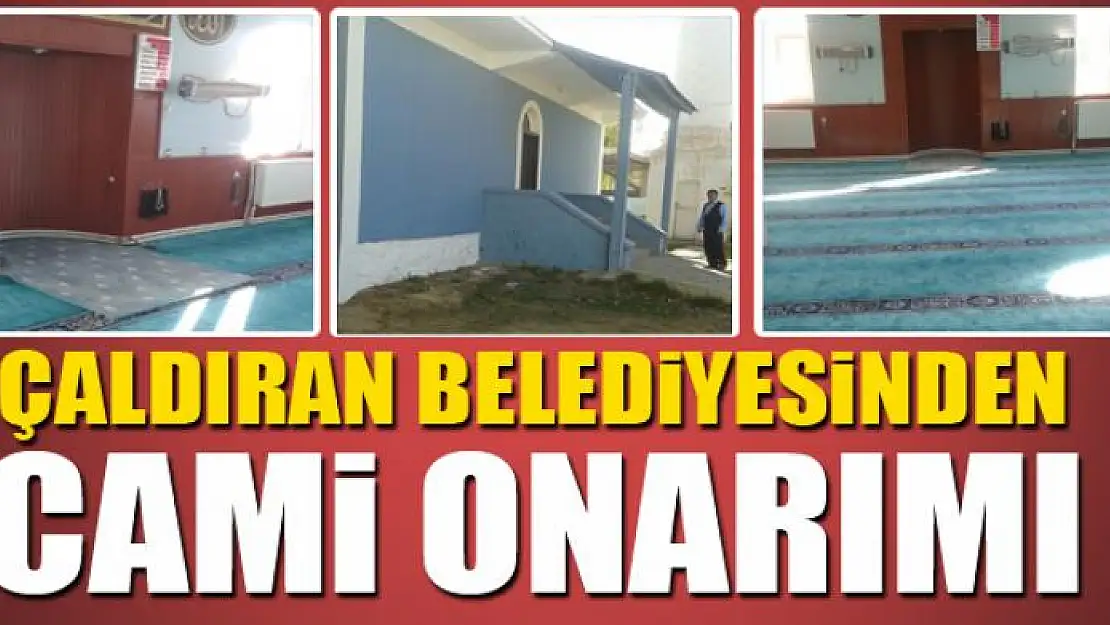 Çaldıran Belediyesinden cami onarımı