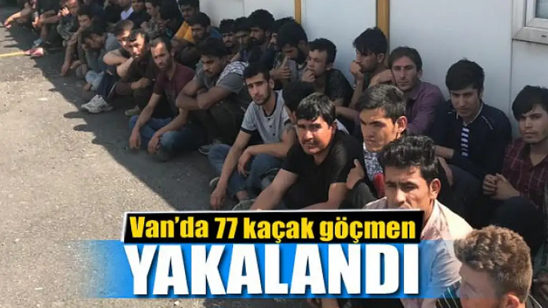 Van'da 77 kaçak göçmen yakalandı