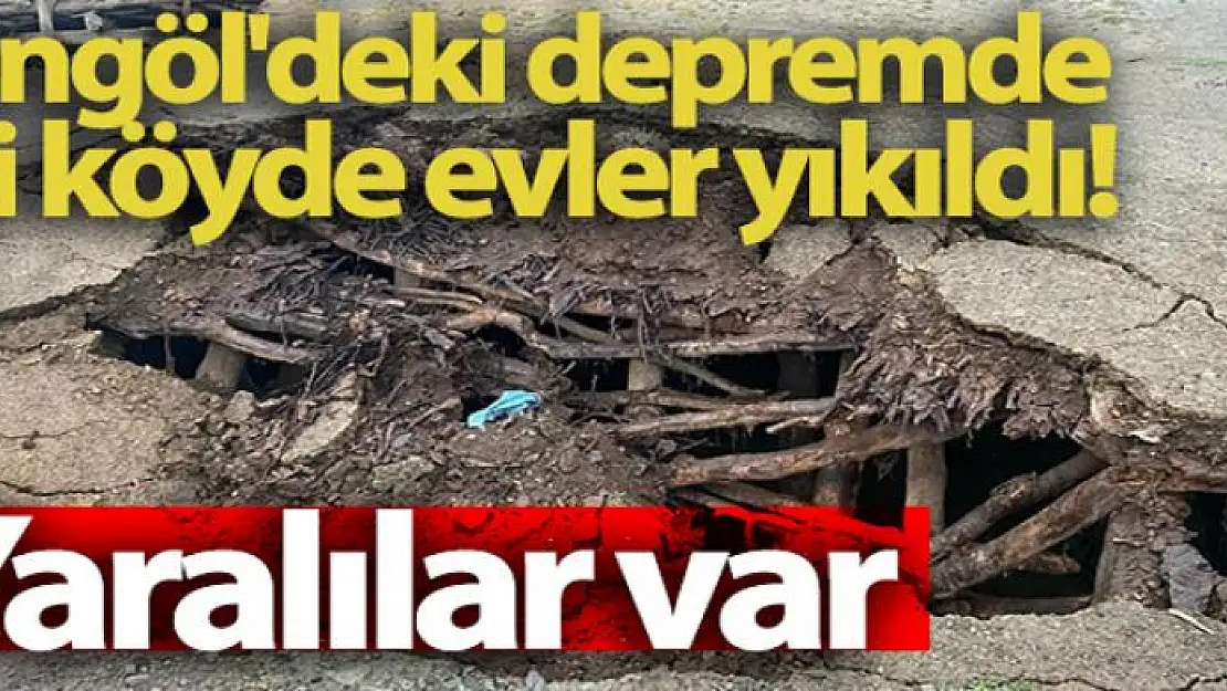 Bingöl'deki depremde iki köyde evler yıkıldı: 9 yaralı