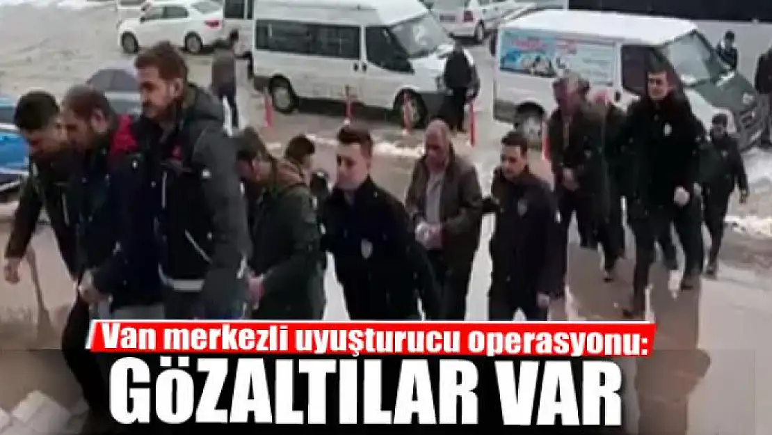 Van merkezli uyuşturucu operasyonunda 9 gözaltı