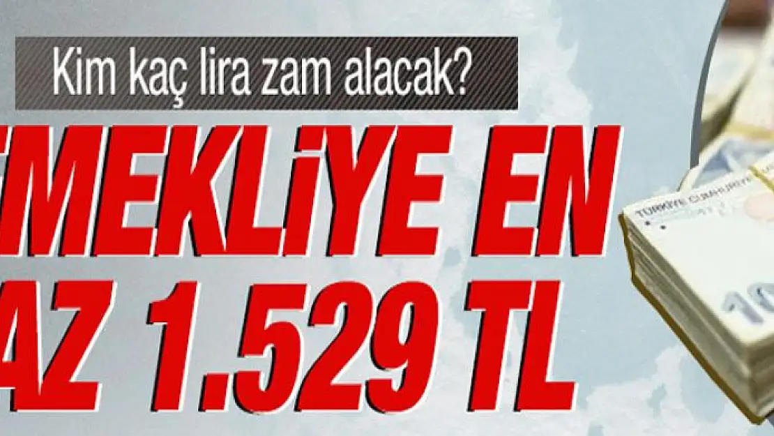 Emekliye en az 1.529 lira