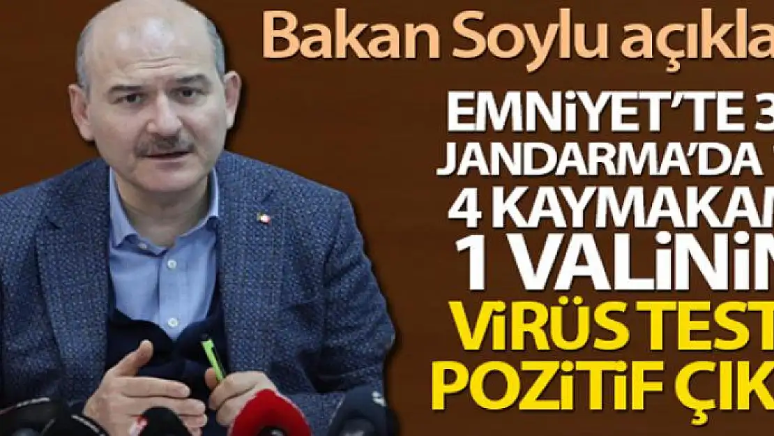 İçişleri Bakanı Soylu'dan emniyet ve kamudaki korona virüs vaka sayıları açıklaması