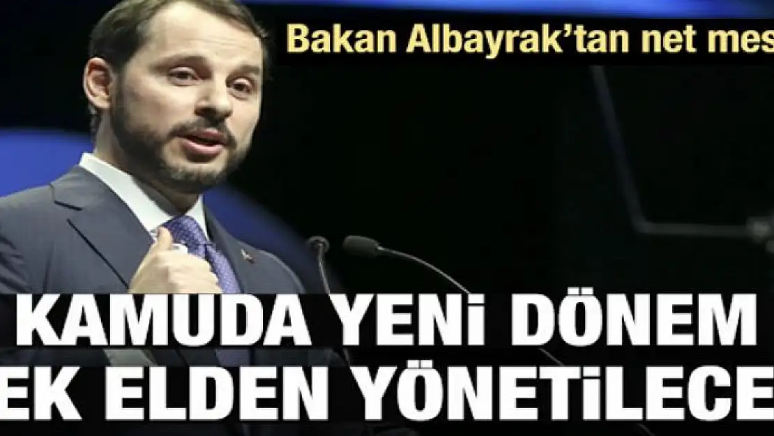 Bakan Albayrak'tan net mesaj!