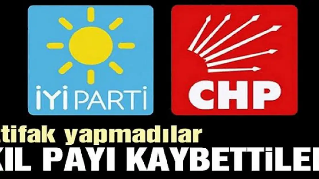 İttifak yapmadılar kıl payı farkla kaybettiler