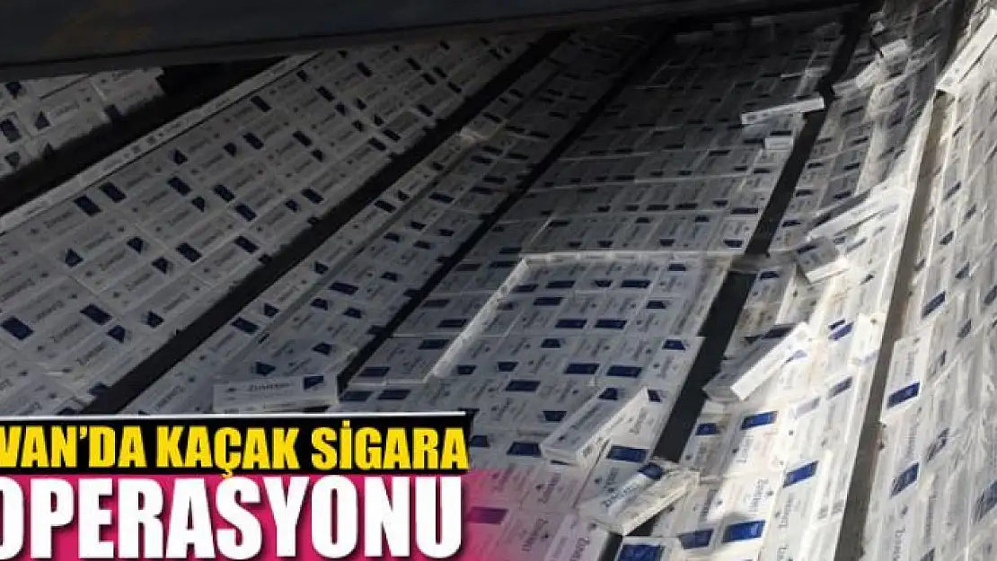 Van'da 22 bin 500 paket kaçak sigara ele geçirildi