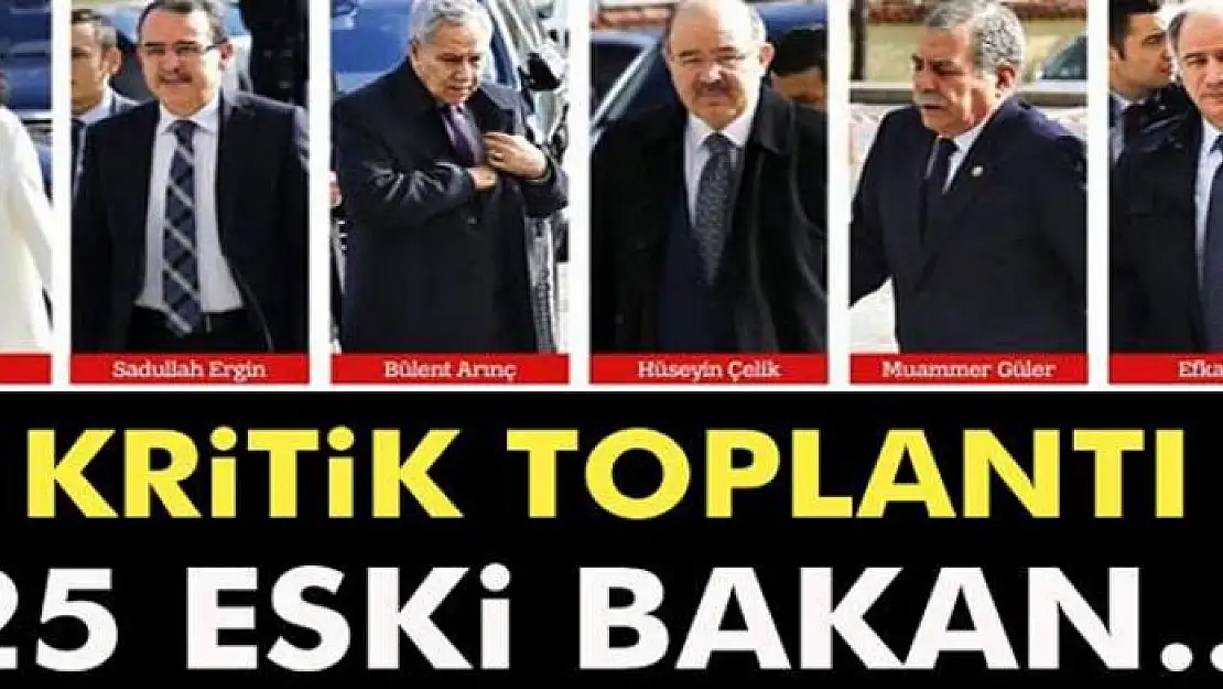 Yıldırım'dan 25 eski bakanla referandum buluşması