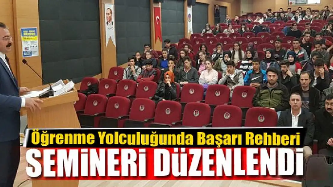 Tuşba'da 'Öğrenme Yolculuğunda Başarı Rehberi' Semineri düzenlendi