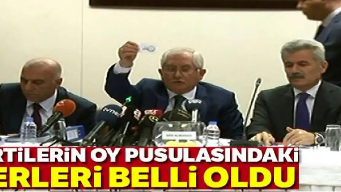 31 Mart oy pusulası sıralaması belirlendi