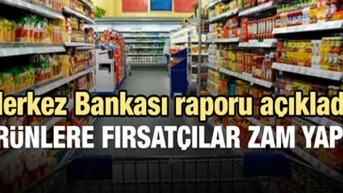 Merkez Bankası raporu: Fırsatçılar zam yaptı