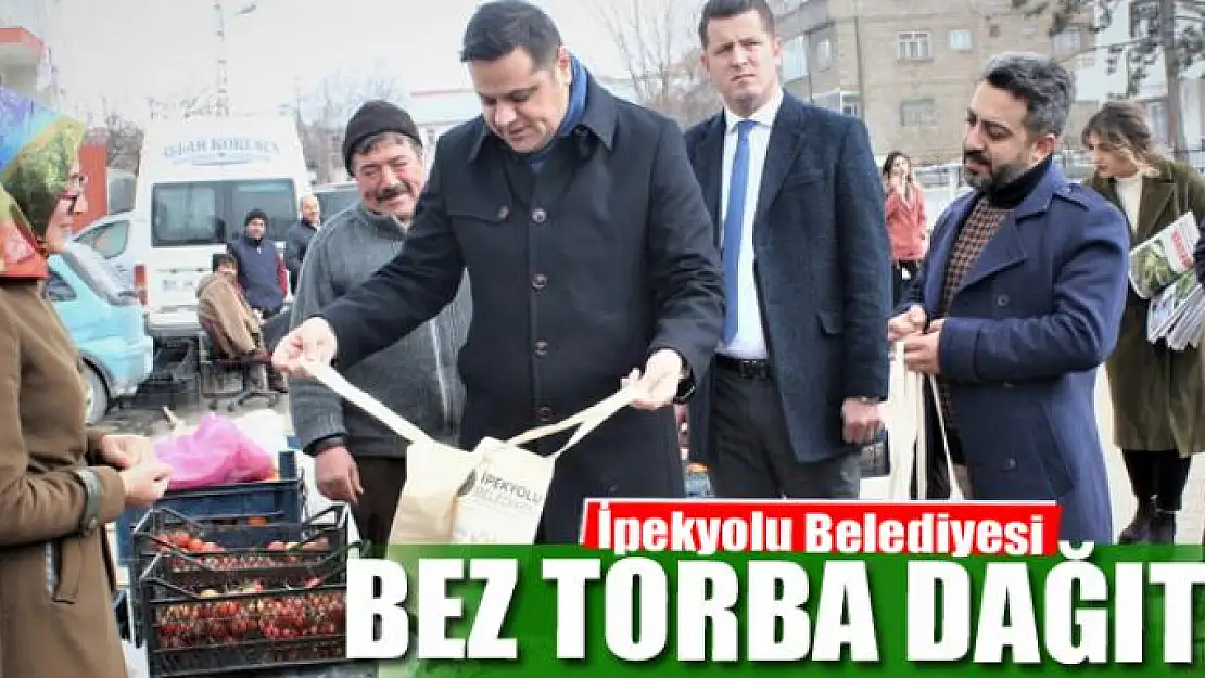 İpekyolu Belediyesi bez torba dağıttı 