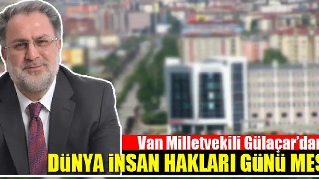 Gülaçar'dan 'Dünya İnsan Hakları Günü' mesajı