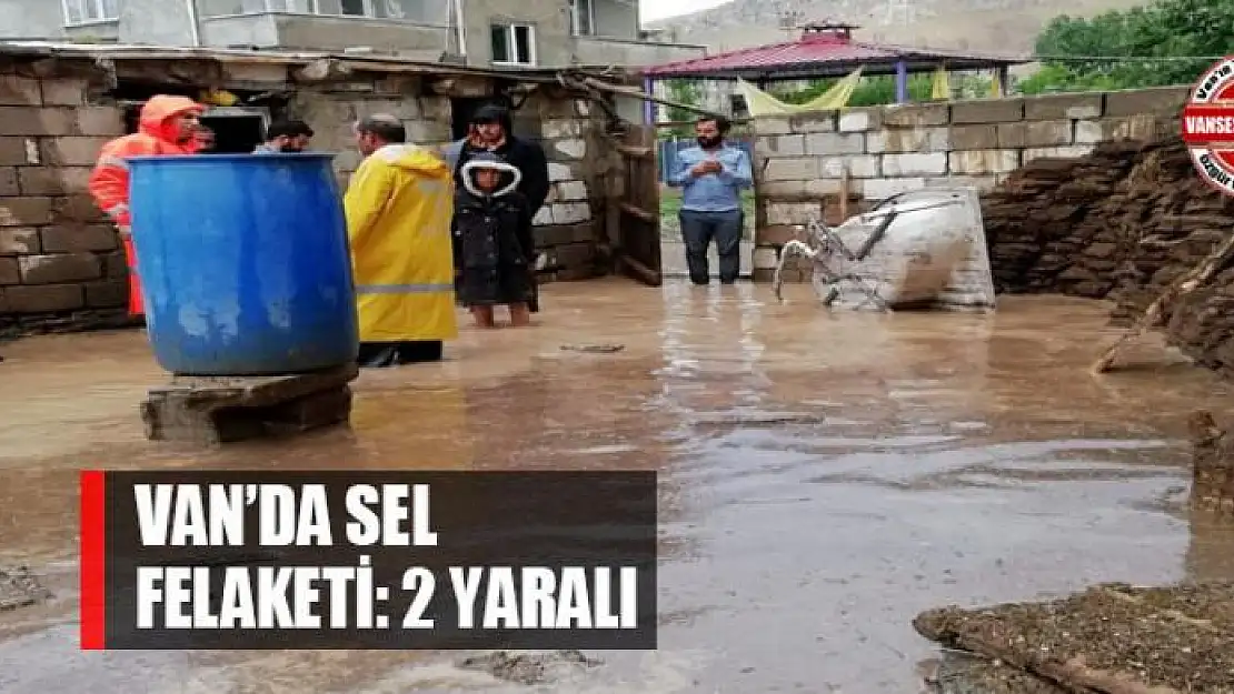 Van'da sel felaketi: 2 yaralı