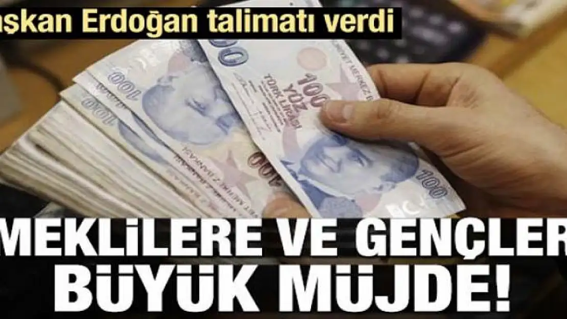 Erdoğan'dan emeklilere ve gençlere büyük müjde!