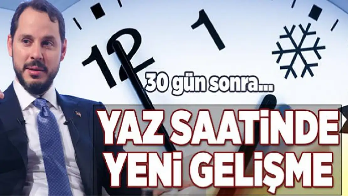 Yaz saati uygulamasında yeni gelişme  