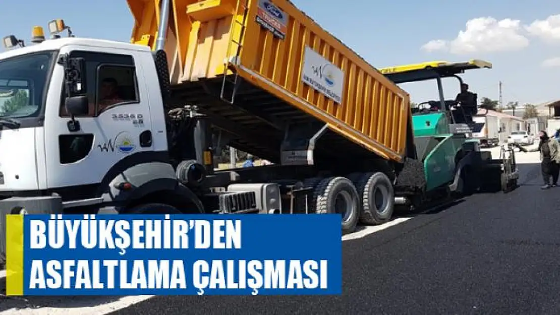 BÜYÜKŞEHİR'DEN ASFALTLAMA ÇALIŞMASI