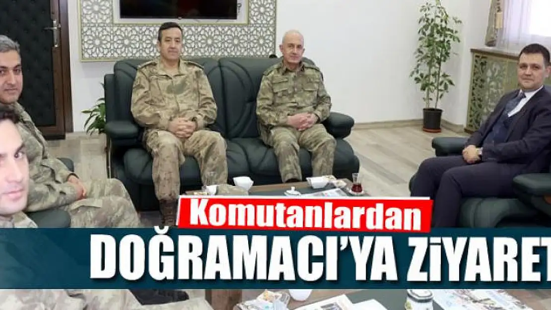 Komutanlardan Kaymakam Doğramacı'ya ziyaret