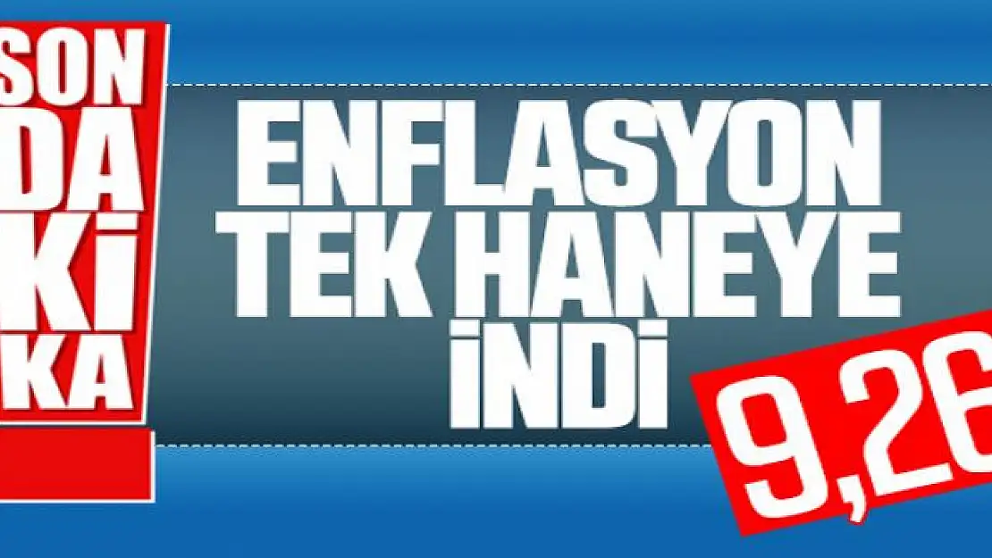 Enflasyon rakamları açıklandı