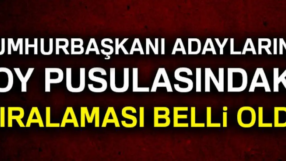 Oy pusulası için kura çekimi tamamlandı