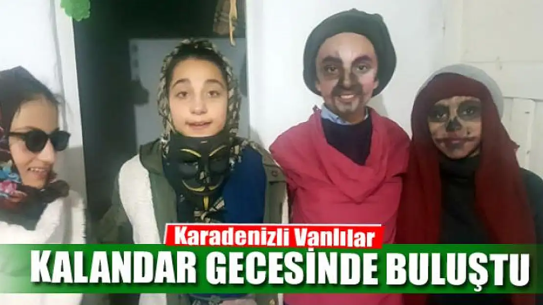 Karadenizli Vanlılar Kalandar Gecesinde buluştu