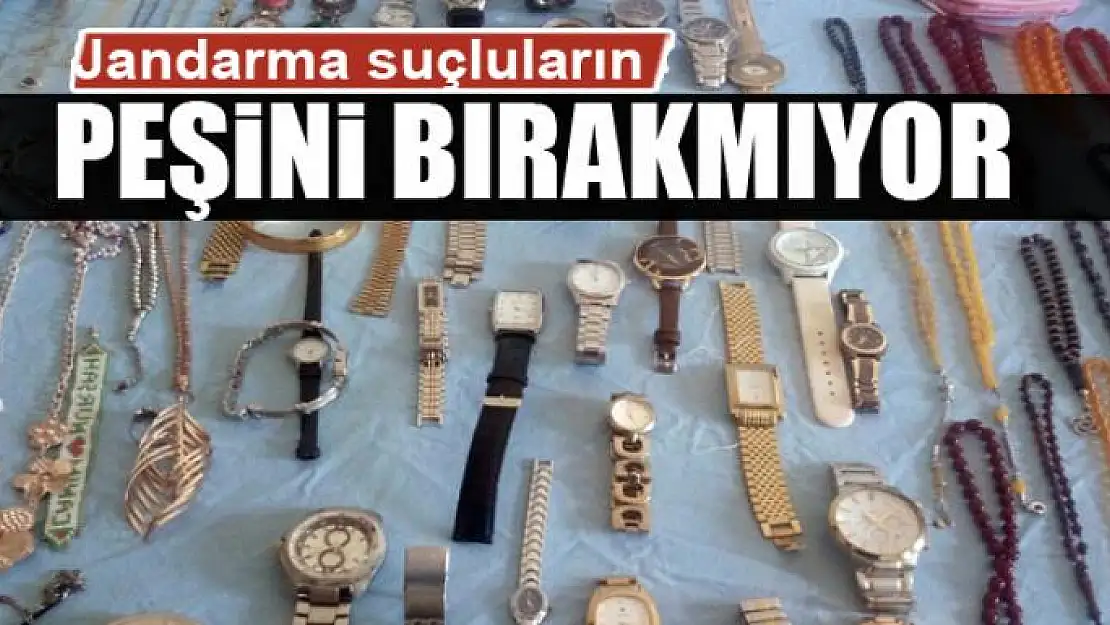 Jandarma suçluların peşini bırakmıyor 