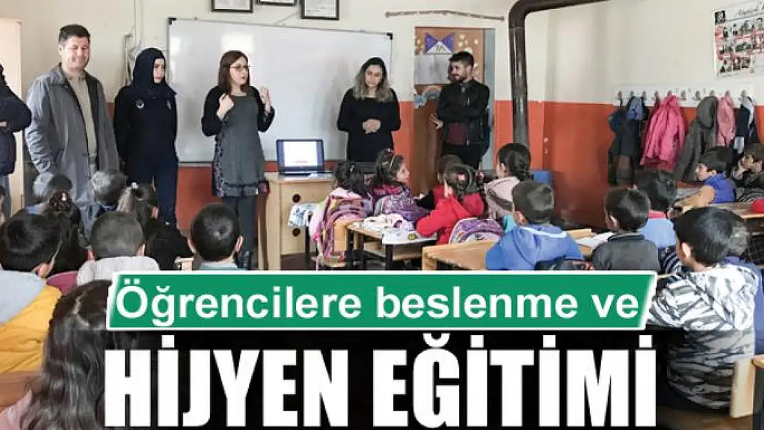 Öğrencilere beslenme ve hijyen eğitimi