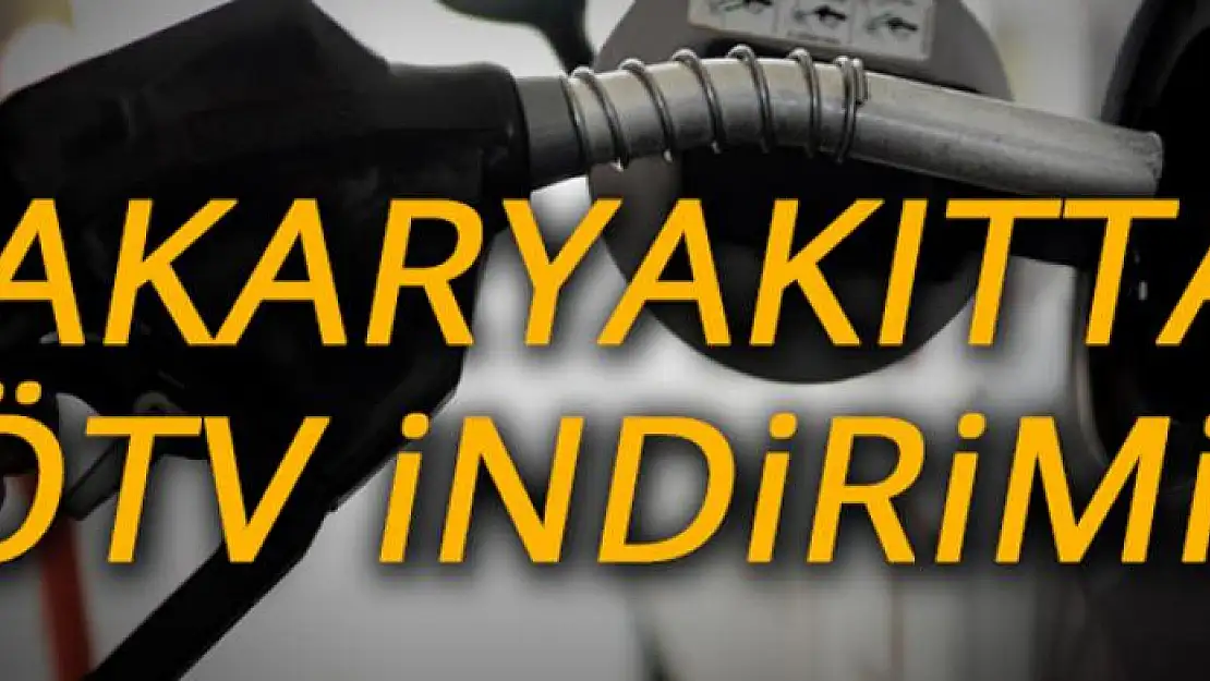 Akaryakıtta büyük ÖTV indirimi!