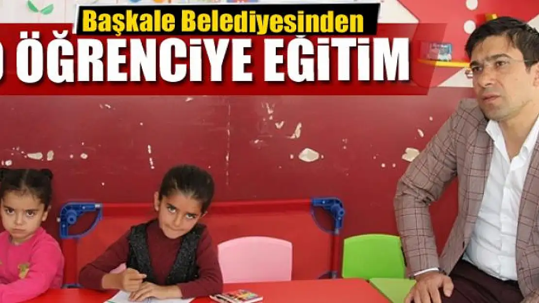 Başkale Belediyesinden 30 minik öğrenciye eğitim 