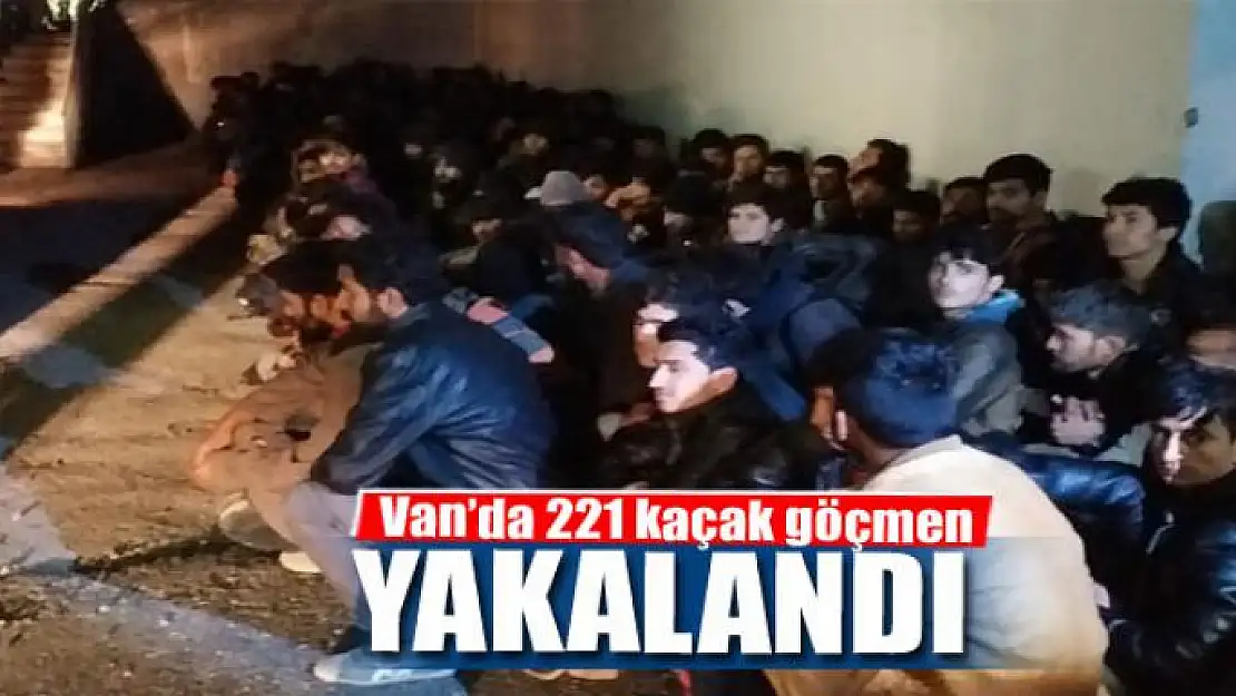 Van'da 221 kaçak göçmen yakalandı