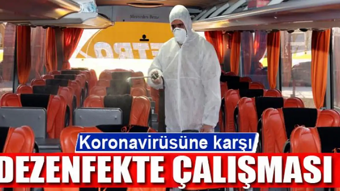 Koronavirüsüne karşı dezenfekte çalışması