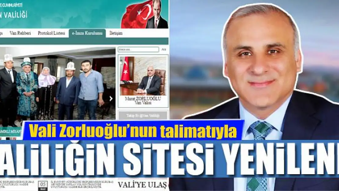 Valilik internet sitesinde yenilik