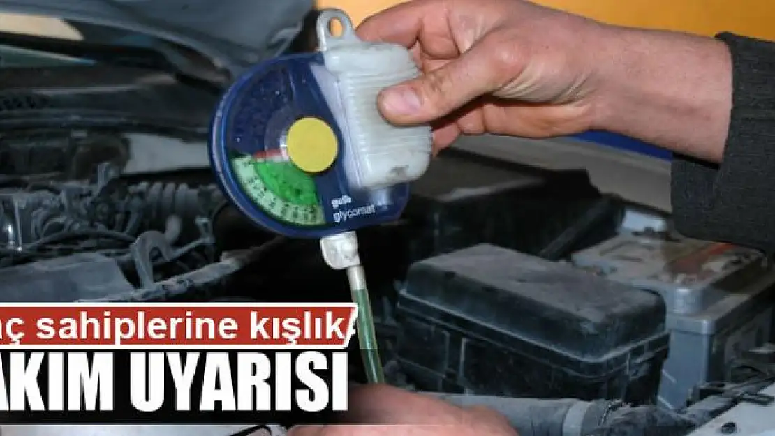 Araç sahiplerine kışlık bakım uyarısı