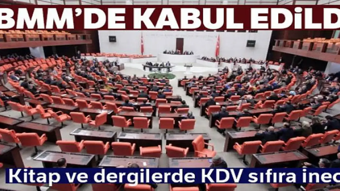 Kitaplarda KDV'yi sıfıra indiren kanun teklifi komisyonda kabul edildi