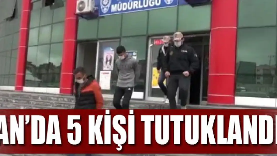 Van'da 5 kişi tutuklandı