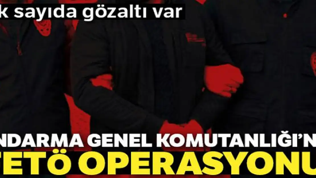 Jandarma Genel Komutanlığı'nda FETÖ operasyonu: 52 gözaltı kararı