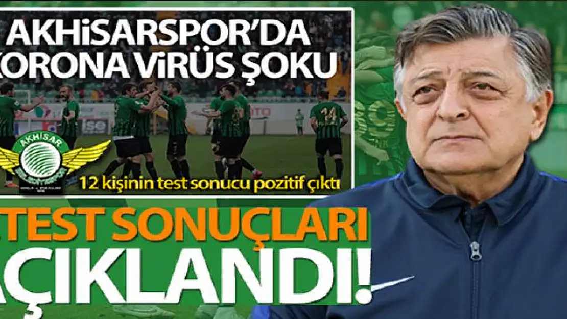 Akhisarspor'da 2.koronavirüs test sonuçları açıklandı