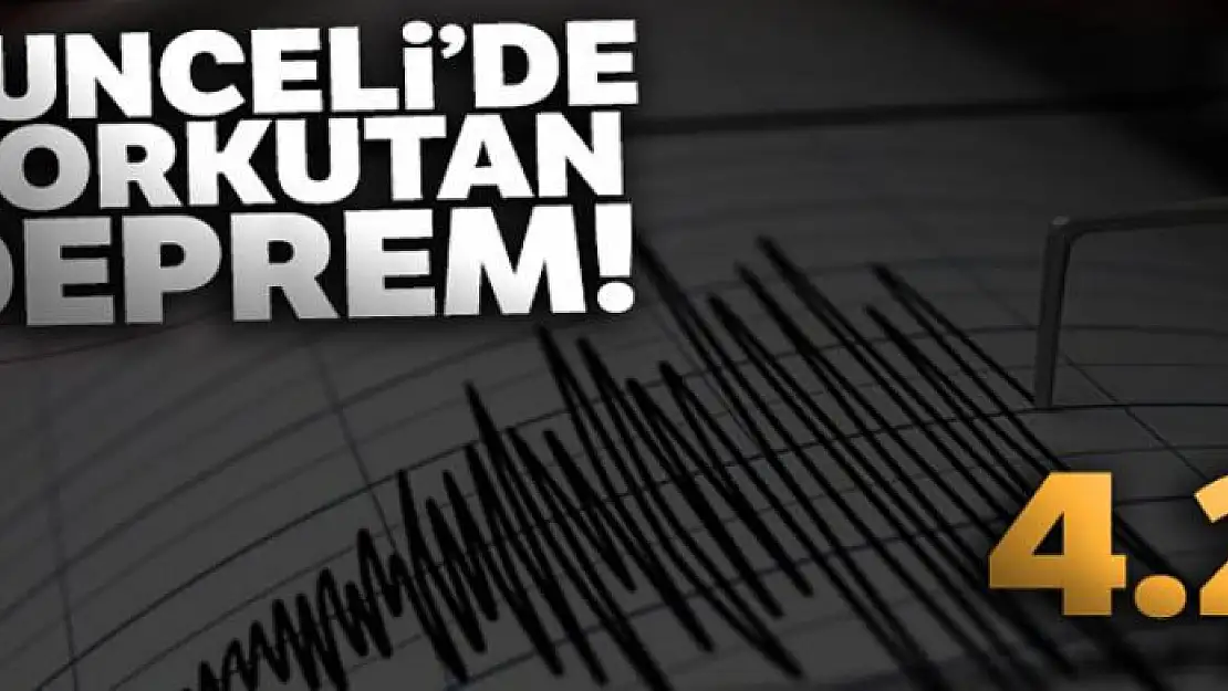 Tunceli'deki 4.2'lik deprem