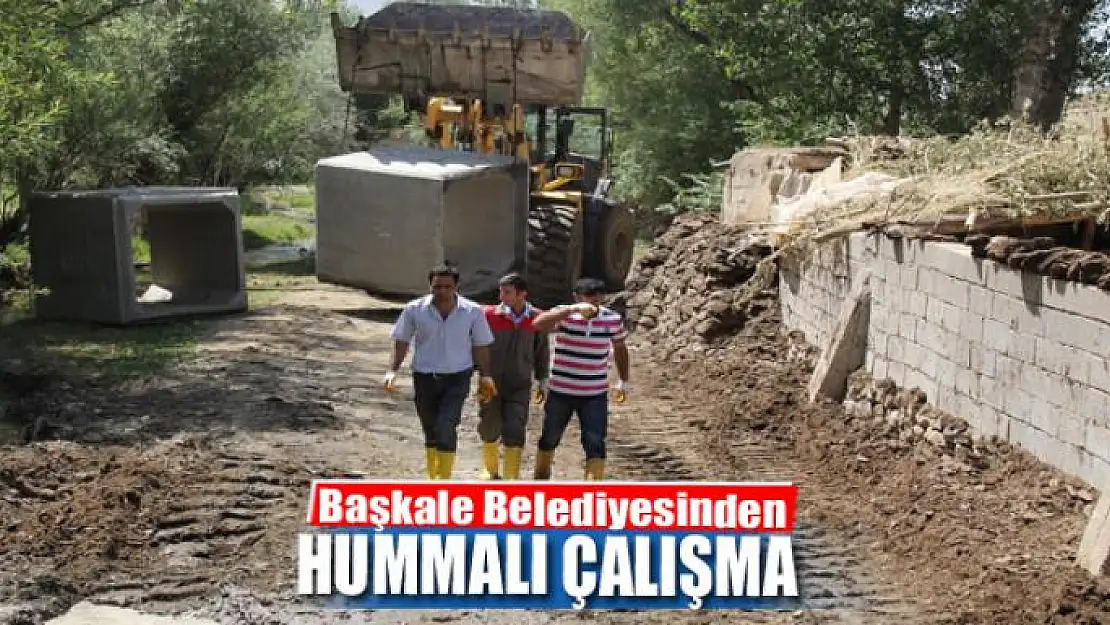 Başkale Belediyesinden hummalı çalışma