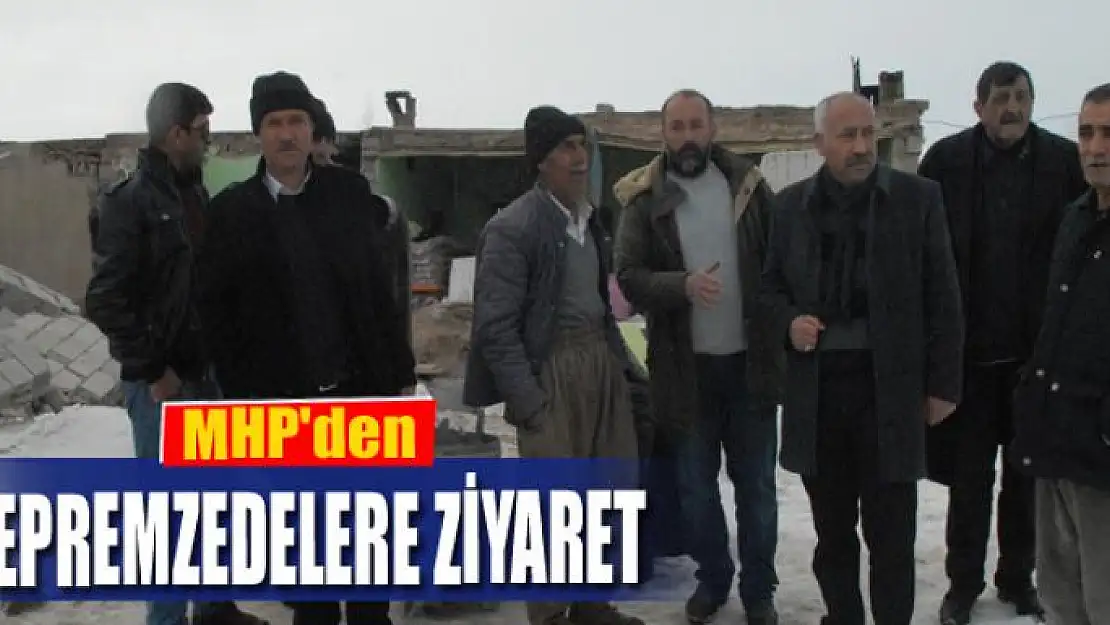 MHP'den depremzedelere ziyaret