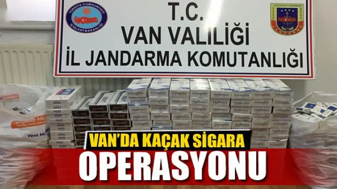 Van'da Kaçak Sigara Operasyonu