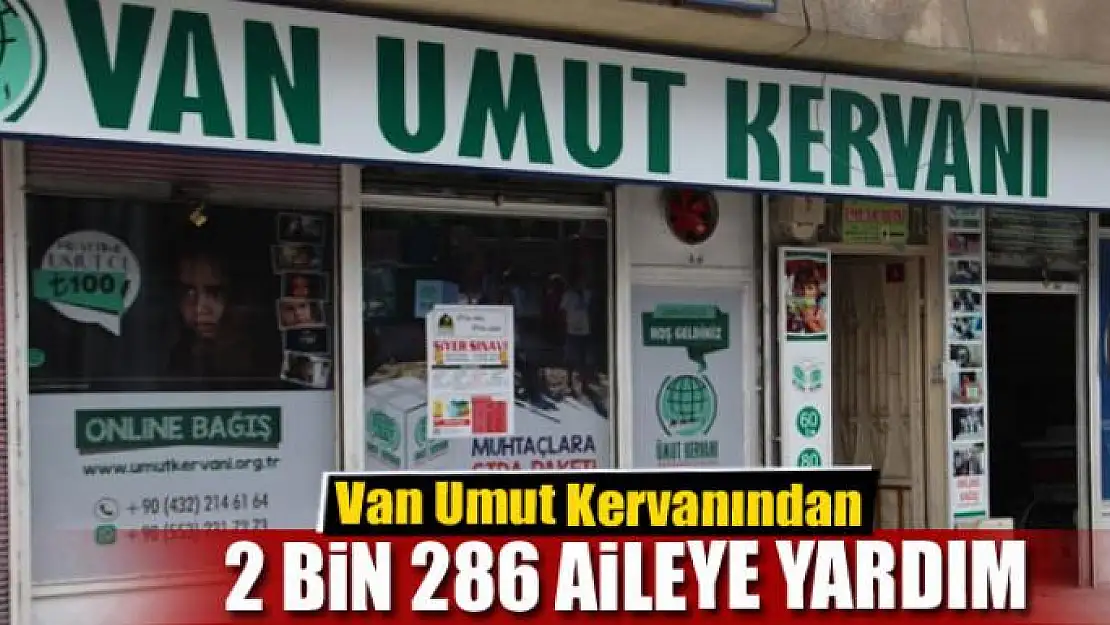 Van Umut Kervanından 2 bin 286 aileye yardım