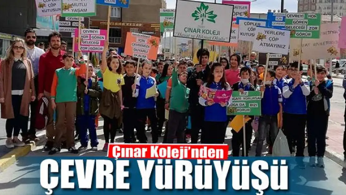 Çınar Koleji'nden çevre yürüyüşü