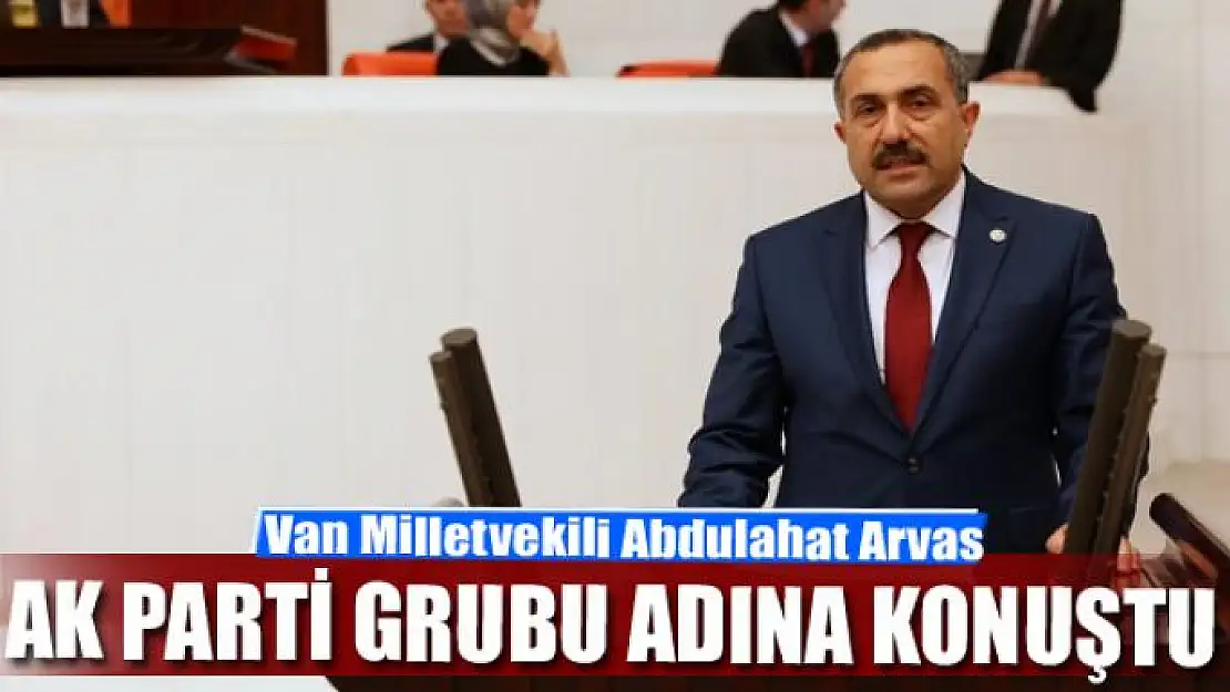 Van Milletvekili Arvas, bütçe görüşmelerinde AK Parti grubu adına konuştu