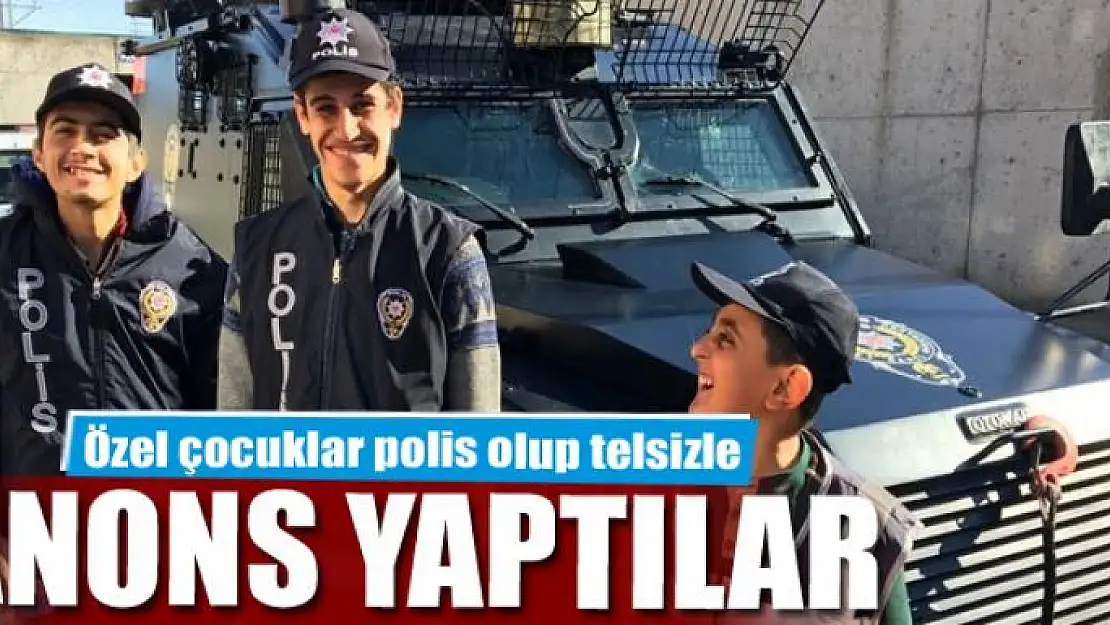 Özel çocuklar polis olup telsizle anons yaptılar