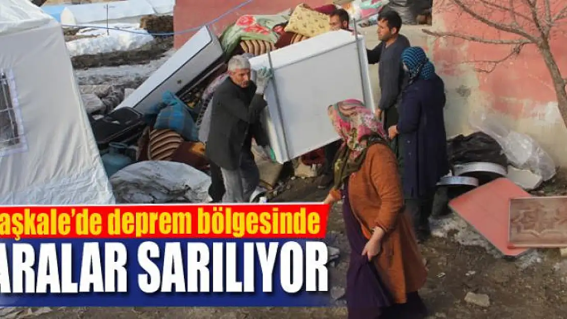 Başkale'de deprem bölgesinde yaralar sarılıyor