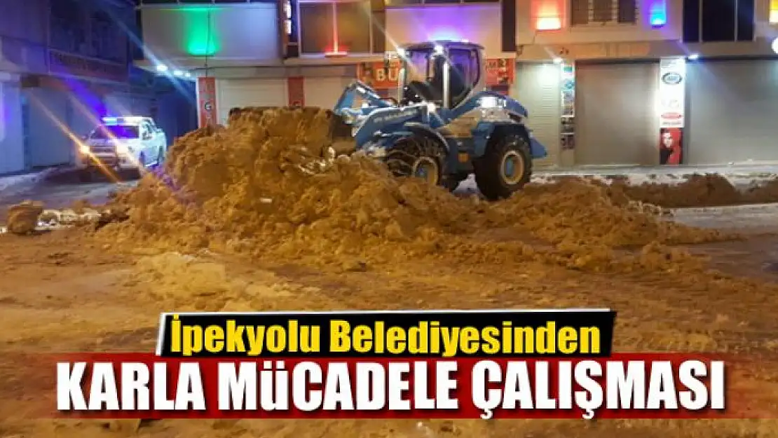 İpekyolu Belediyesinden karla mücadele çalışması