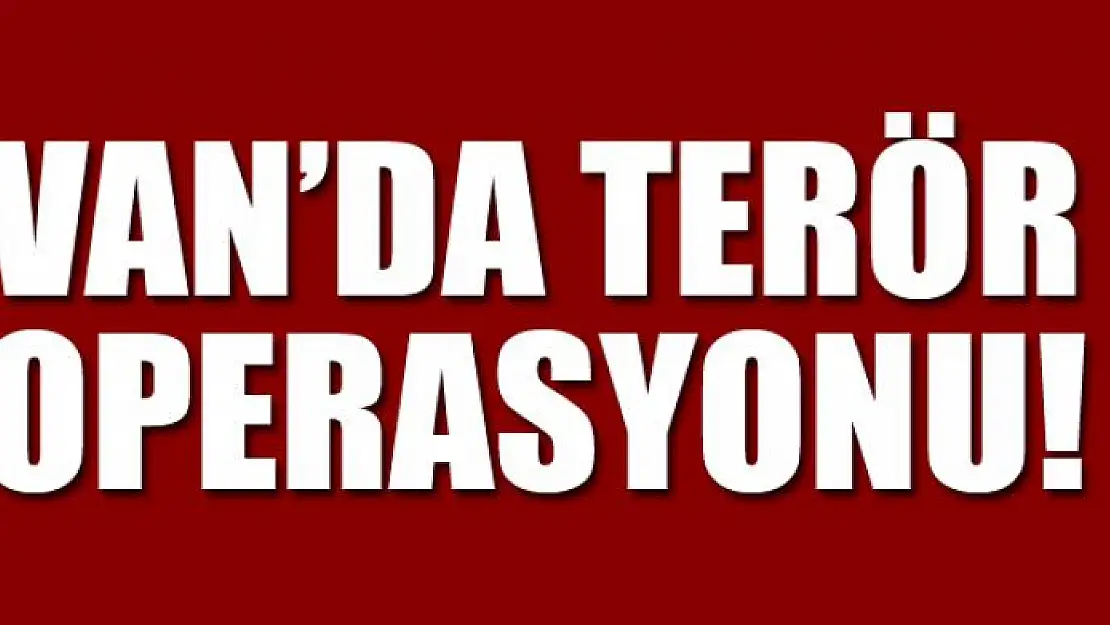 Van'da terör operasyonu