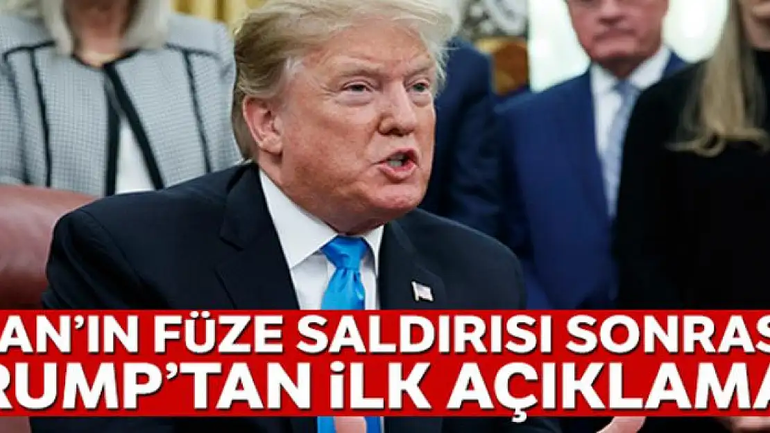 Trump'tan ilk açıklama, İran'ın ABD üslerini vurmasından 3 saat sonra geldi