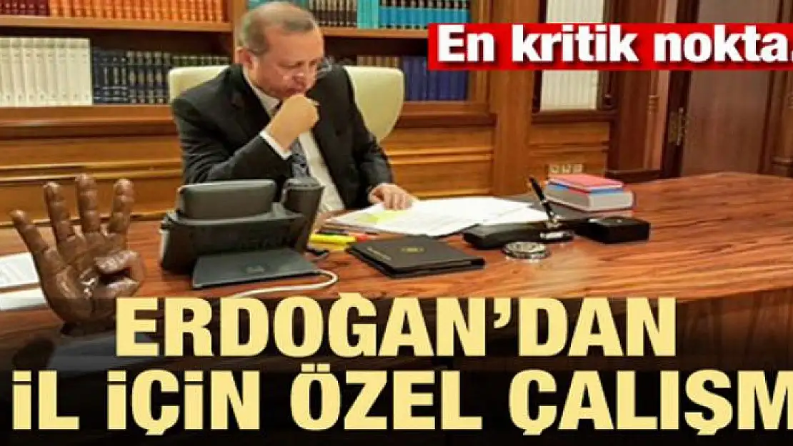 Erdoğan'dan o il için özel çalışma