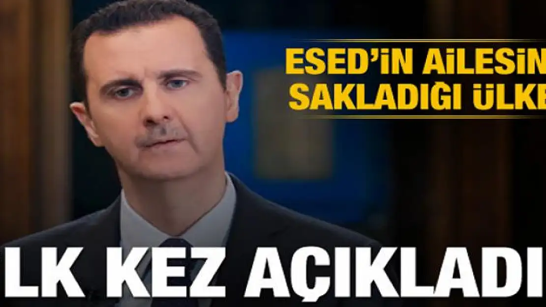 İlk kez açıkladı! Esed'ın ailesini sakladığı ülke