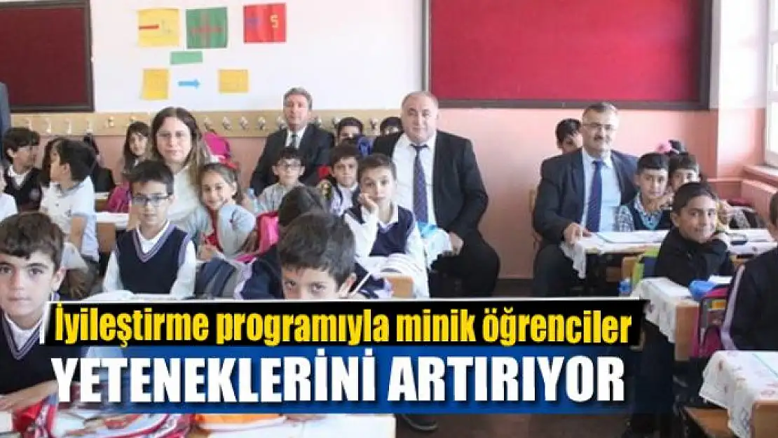 İyileştirme programıyla minik öğrenciler yeteneklerini artırıyor